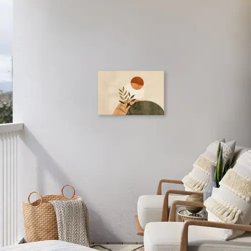 Takken - Vormen - Abstract Tuinposter op houten frame 2 cm dik klein -sfeer1