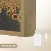 Zonnebloem - Veld - Windmolen Light Box met batterij (Wandlamp) middel -USP_websiteoplaadbaarNL