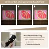 Grapefruit - Geschilderd - Roze - Strepen Light Box met batterij (Wandlamp) middel -USP_dimbaarNL