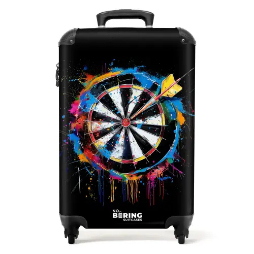 Dartbord met graffiti NBS - Handbagage koffer - Kinderen Unisex middel -productfoto_recht