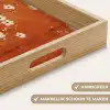 Bloemen - Wit - Subtiel - Roestkleur Dienblad Rechthoek middel -USP_HandgreepNL