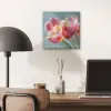 Tulpen - Roze - Stelen aluminium wit klein -sfeer5