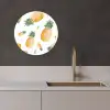 Ananas Aquarelle KitchenYeah - Keuken - Wandcirkel Forex klein -sfeer1