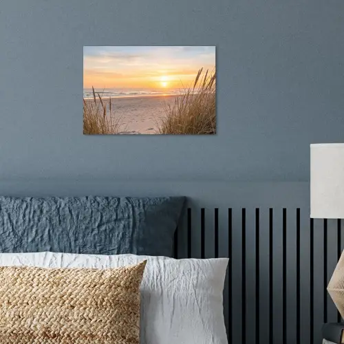 Zonsondergang - Duinen - Zee poster papier klein -sfeer2