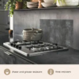 Donkergrijs - Ruw - Beton keuken achterwand spatscherm klein 900 -usp_EN