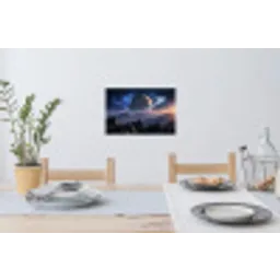 Fantasy - Kosmos - Landschap Muursticker klein -eettafel