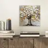 Boom - Beige - Grijs - Goud - Abstract aluminium wit klein -sfeer1