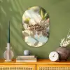 Bloesems - Zonlicht - Quote - Wit Wandcirkel Ovaal Forex klein -sfeer2