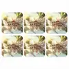 Bloesems - Zonlicht - Quote - Wit onderzetter kurk middel -3d