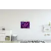Paars - Bubbels - Schuim textielposter latten blank klein -kinderkamer