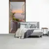 Doorkijk - Uitzicht - Meer - Landschap fotobehang vinyl groot -slaapkamer