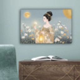 Aziatisch - Vrouw - Kimono canvas 2cm klein -sfeer4