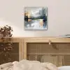 Kunst - Grijs - Goud - Abstract aluminium wit klein -sfeer3