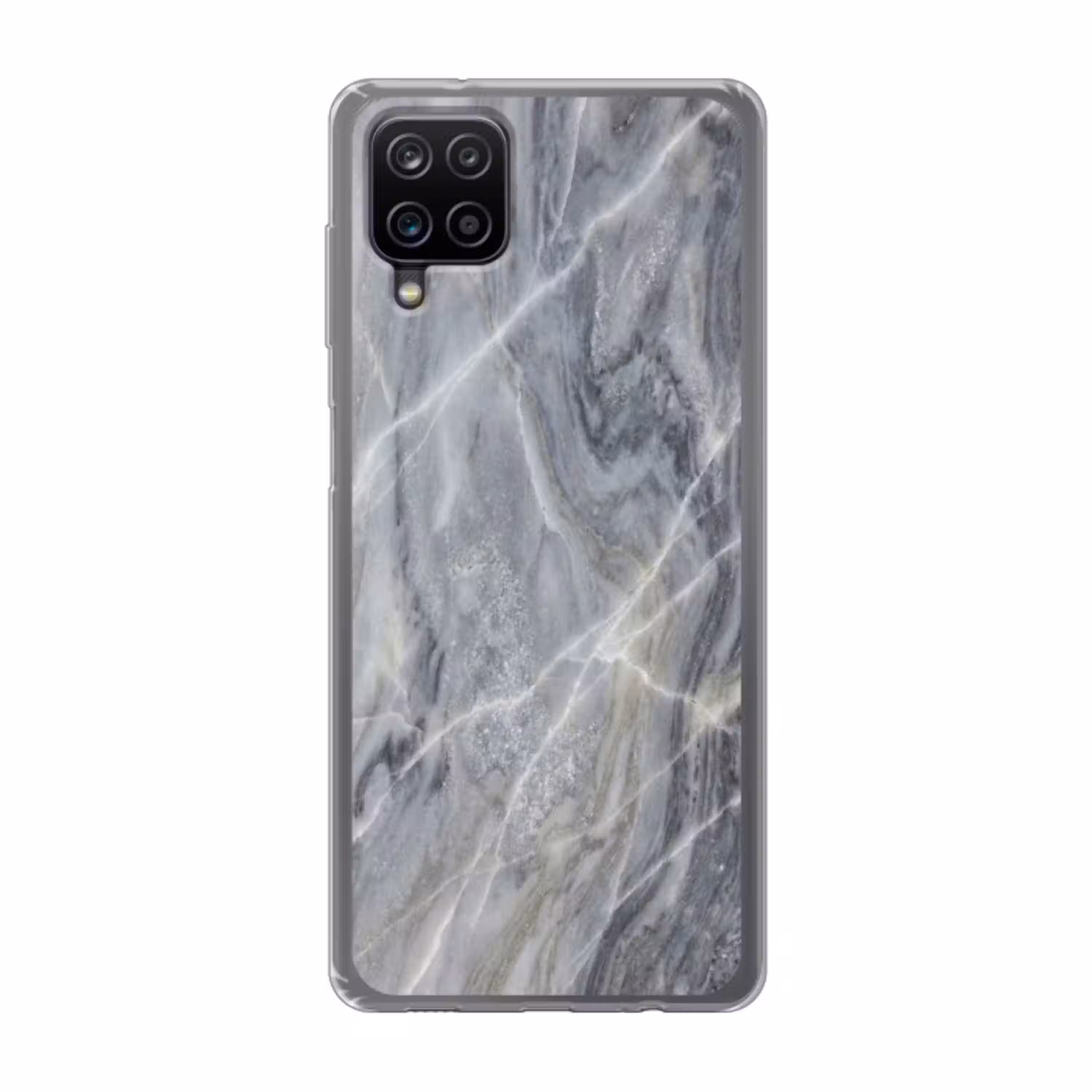Marmer - Ader - Patroon - Abstract - Grijs Telefoonhoesje Samsung Galaxy A12 klein -3d