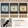 Dino - Bladeren - Grafisch - Groen Light Box met batterij (Wandlamp kind) middel -USP_lichtkleurNL