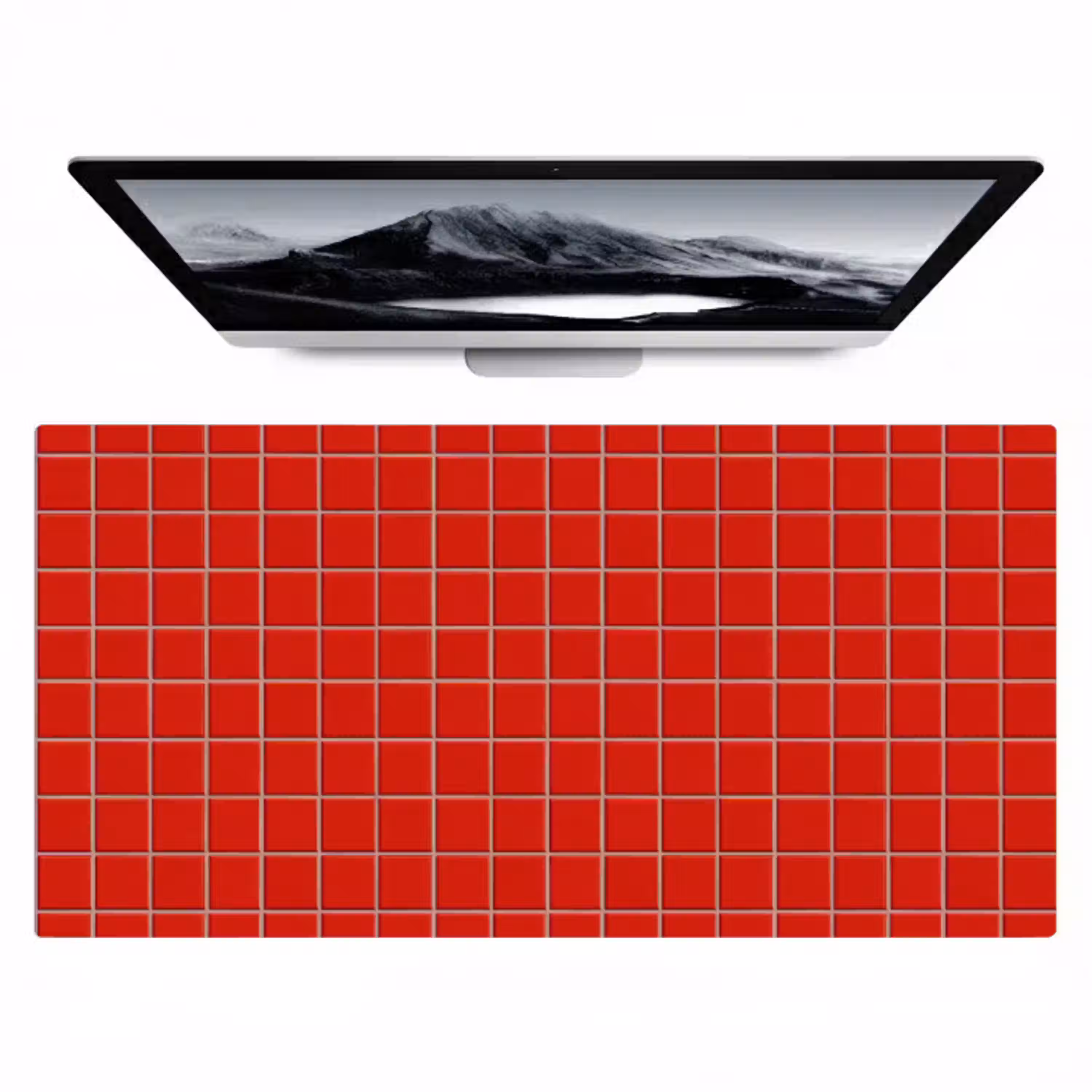 Tegel - Patroon - Kersen - Rood Muismat XXL klein 681 -zzz3d