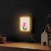 Tulp - Roze - Valentijn - Bloem Light Box met kabel (Wandlamp) klein -sfeer1