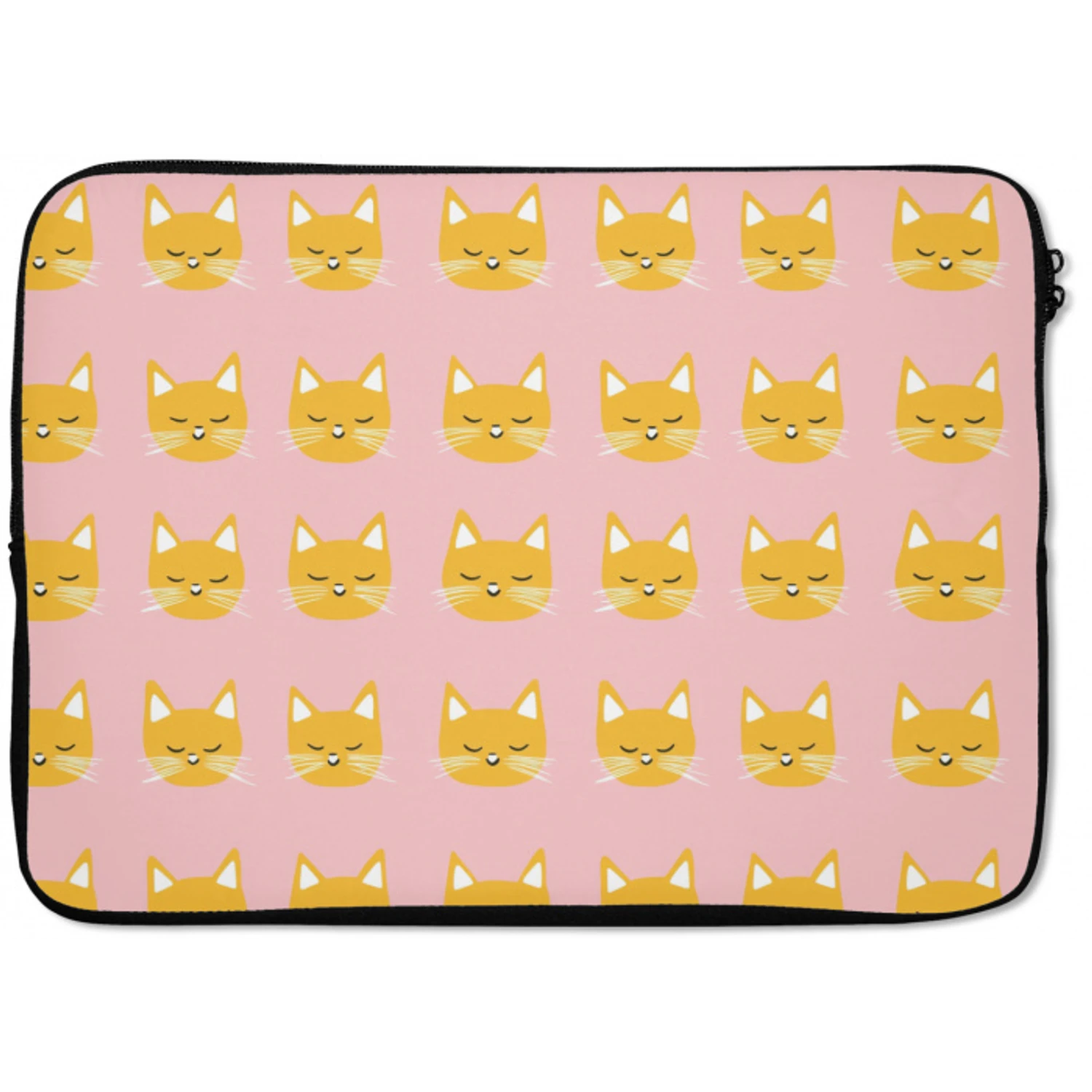 Katten - Patroon - Roze laptophoes neopreen klein 279 -zkaufland3dotto