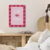 Kiss - Roze - Frans - Valentijn PET vilt klein -sfeer3