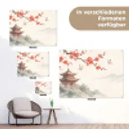 Kraanvogel - Azië - Klassiek tuinposter los doek klein -Xsfeer9_DE