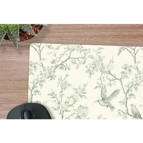 Klassiek - Vogels - Groen muismat rubber klein 262 -closeup