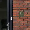 Donkergroen - Modern Naambord Huisje klein -sfeer2