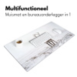 Rendier - Gewei - Sneeuw - Winter Muismat XXL klein -sfeer4
