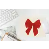 Strik - Symmetrisch - Rood - Lint muismat rubber klein -witbureau