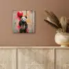 Graffiti - Panda - Ballon - Street art - Banksy aluminium wit klein -sfeer4