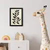 Minimalistisch - Tak - Bladeren - Zwart fotolijst zwart zonder passe partout klein -usfeer4_kinderkamer