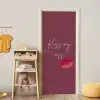 Kiss my ass - Lip - Bordeaux deurposter klein -sfeer4