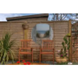 Duin - Strand - Doorkijk - Zomer Wandcirkel tuinposter met ringen klein -buiten3