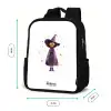 De paarse tovenaarsmantel Rugzak - Zwart middel -productfoto_formaten