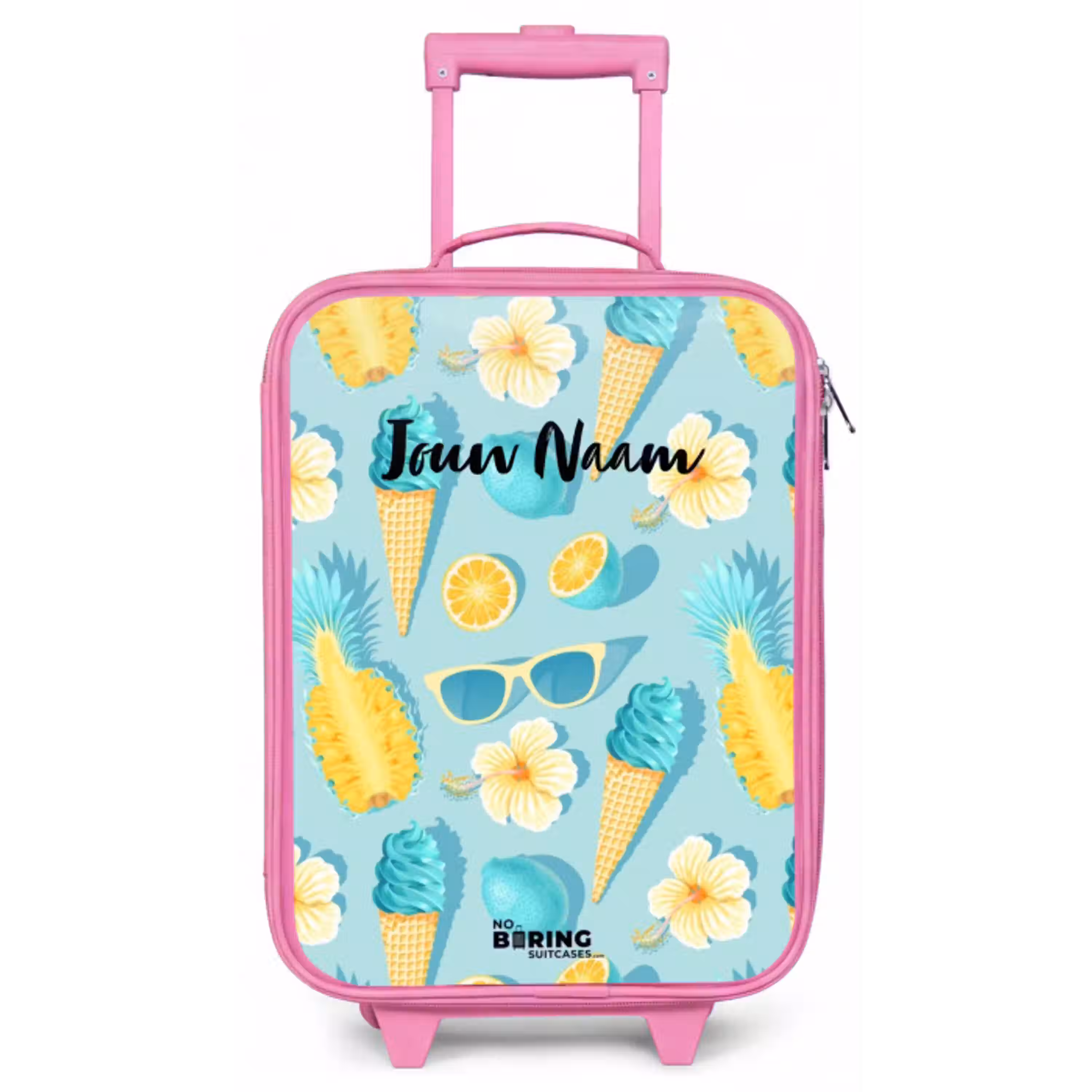 Ibiza icecream Kinderkoffer - Roze klein -zz3dotto