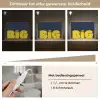 Think big - Blauw - Geel Light Box met kabel (Tafellamp) klein -USP_dimbaarNL