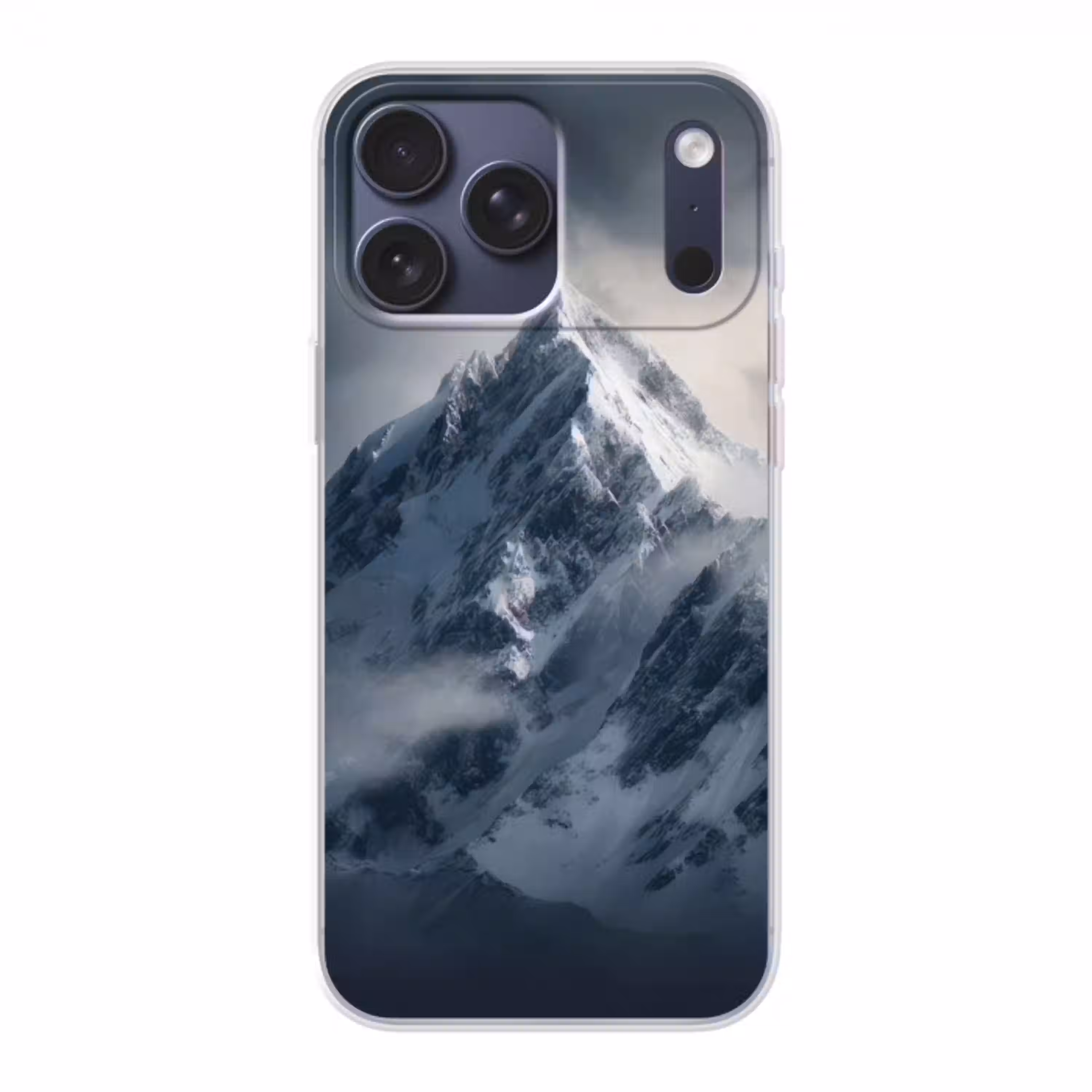 Sneeuw - Berg - Wolken Telefoonhoesje iPhone 17 Pro Max klein -3d