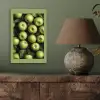 Appels - Groen - bladeren aluminium wit klein -sfeer2