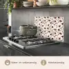 Bloemen - Botanisch - Bordeaux keuken achterwand spatscherm klein 900 -usp_NL