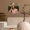 Mona - Klassiek - Roze Wandcirkel kunststof plaat 5mm dik klein -sfeer1