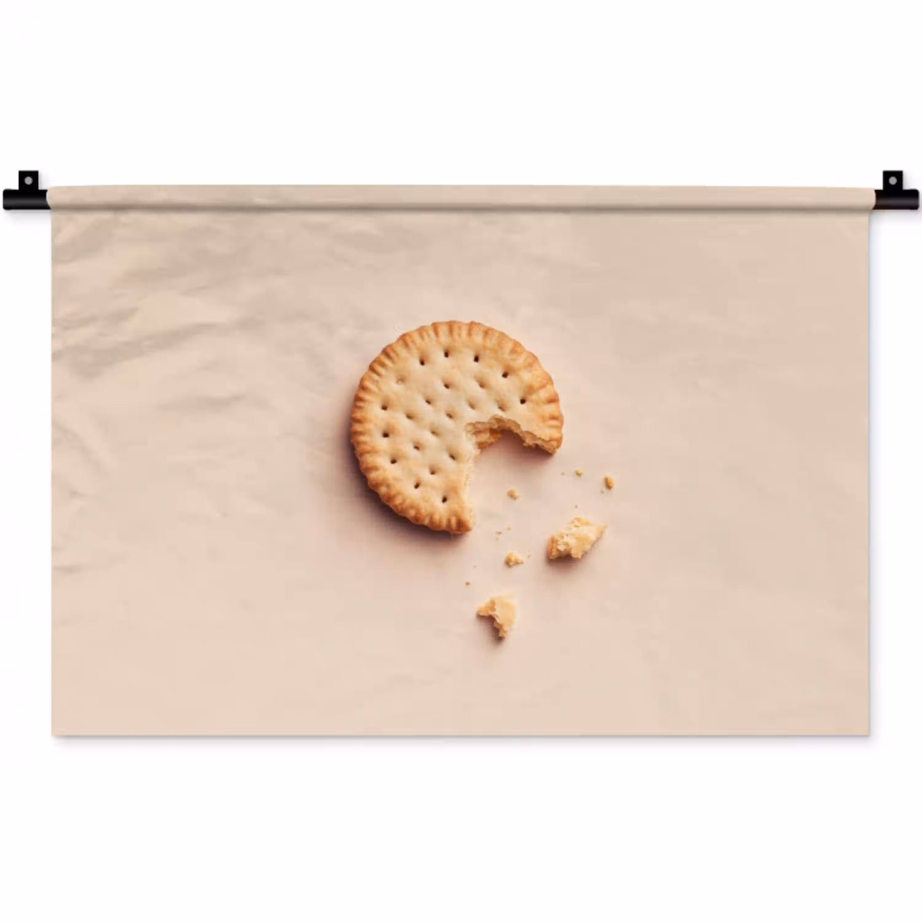 Koekje - Kruimels - beige Wandkleed katoen klein -zz3d
