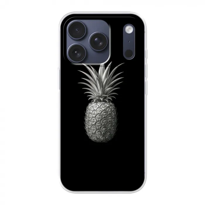 Ananas - Gedetailleerd - Bladeren Telefoonhoesje iPhone 17 Pro klein -3d