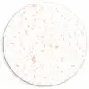 Terrazzo -  Patroon - Wit - Perzik Wandcirkel kunststof plaat 5mm dik klein 188 -3d