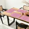 Eat me out don't stress me out - Roze - Handgeschreven Placemat vinyl groot -zzsfeer4_Kitchenyeah-website