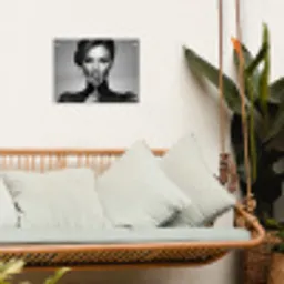 Vrouw - Lolly - Zwart tuinposter los doek klein -sfeer7