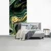 Marmer - Goud - Glitter - Groen - Marmerlook - Luxe fotobehang vinyl groot -slaapkamer