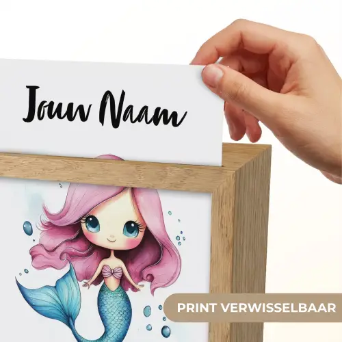 Zeemeermin - Roze Light Box met kabel (Kinderlampje) klein -USP_websiteprintNL