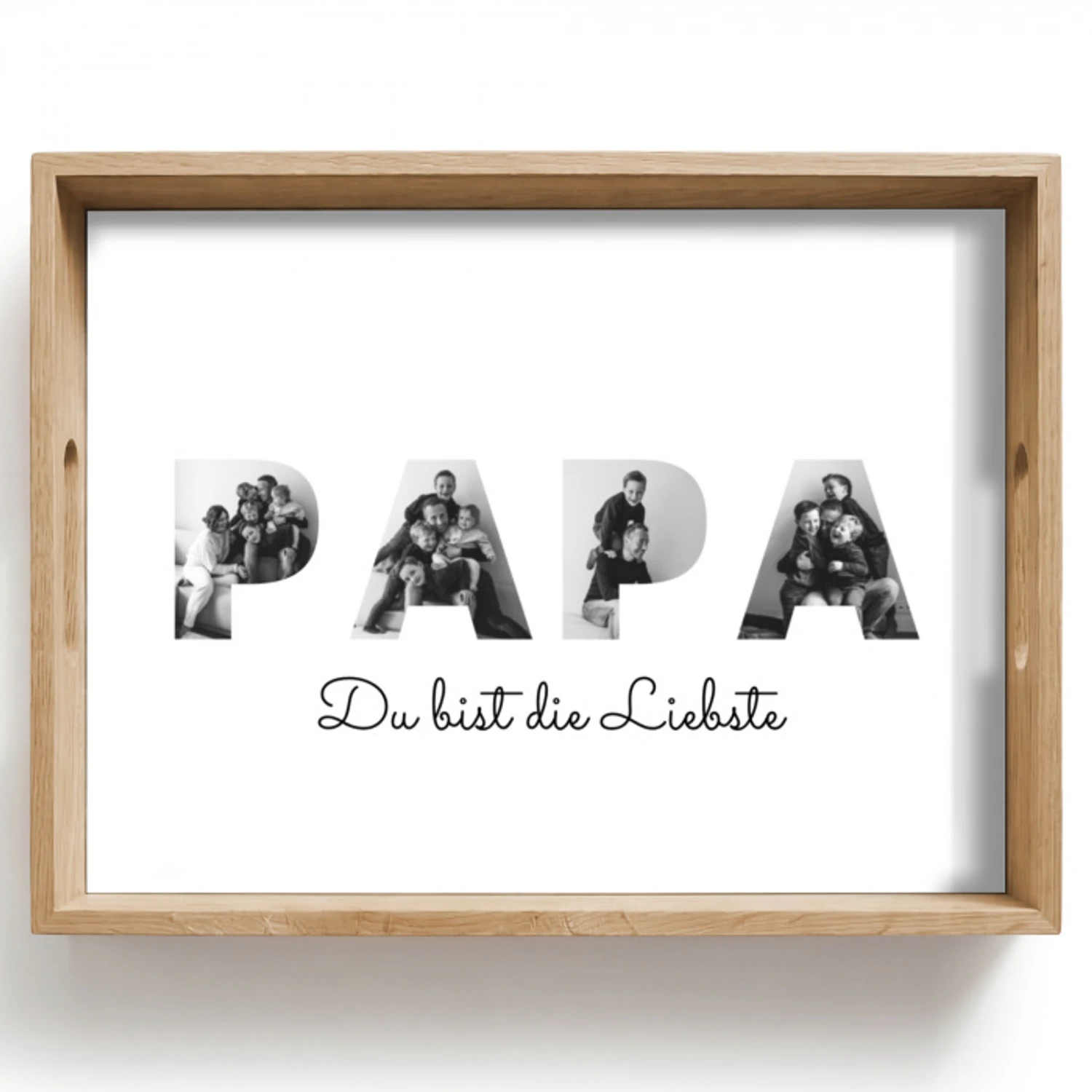 Papa - Buchstaben-Collage Dienblad Rechthoek middel -z3d_shopping
