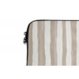 Minimalistisch - Strepen - Beige laptophoes neopreen klein 279 -detail