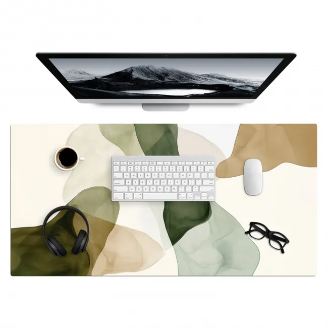 Desk Mat - Japandi - Abstract - Green