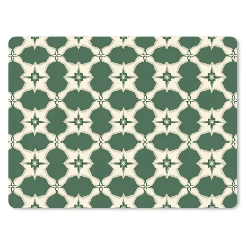 Tegel - Klassiek - Groen muismat rubber klein 262 -3d
